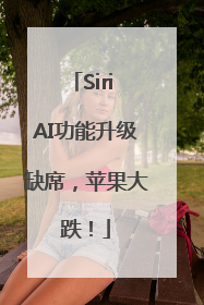 Siri AI功能升级缺席，苹果大跌！